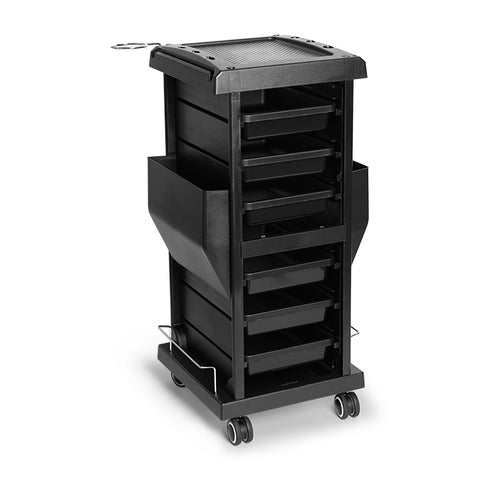 Beauty Supply Co. 6 Drawers Trolley Black