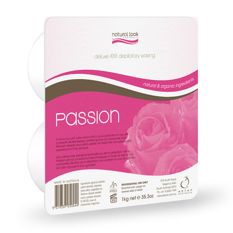 Natural Look Hot Wax Deluxe Depilatory Passion 1Kg