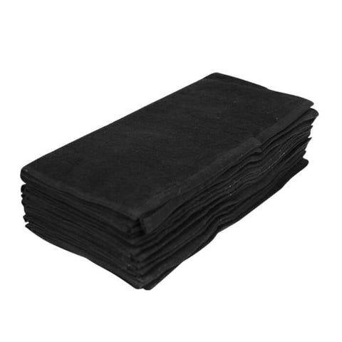 Luxury Cotton Bleach Proof Salon Towel Black 10Pk 150gsm