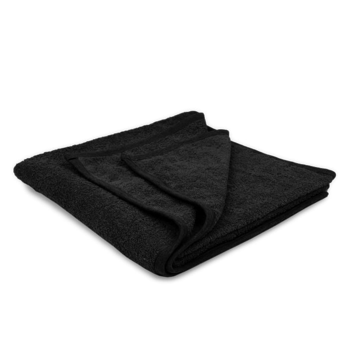 Classic Collection Cotton Bleach Proof Salon Towel Black 10Pk 100gsm