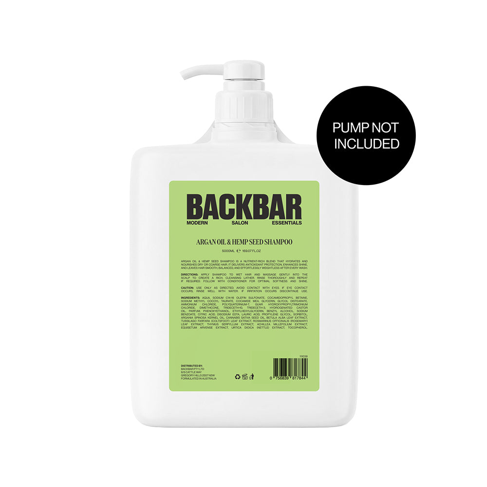 BackBar Argan Oil & Hemp Seed Shampoo 5L