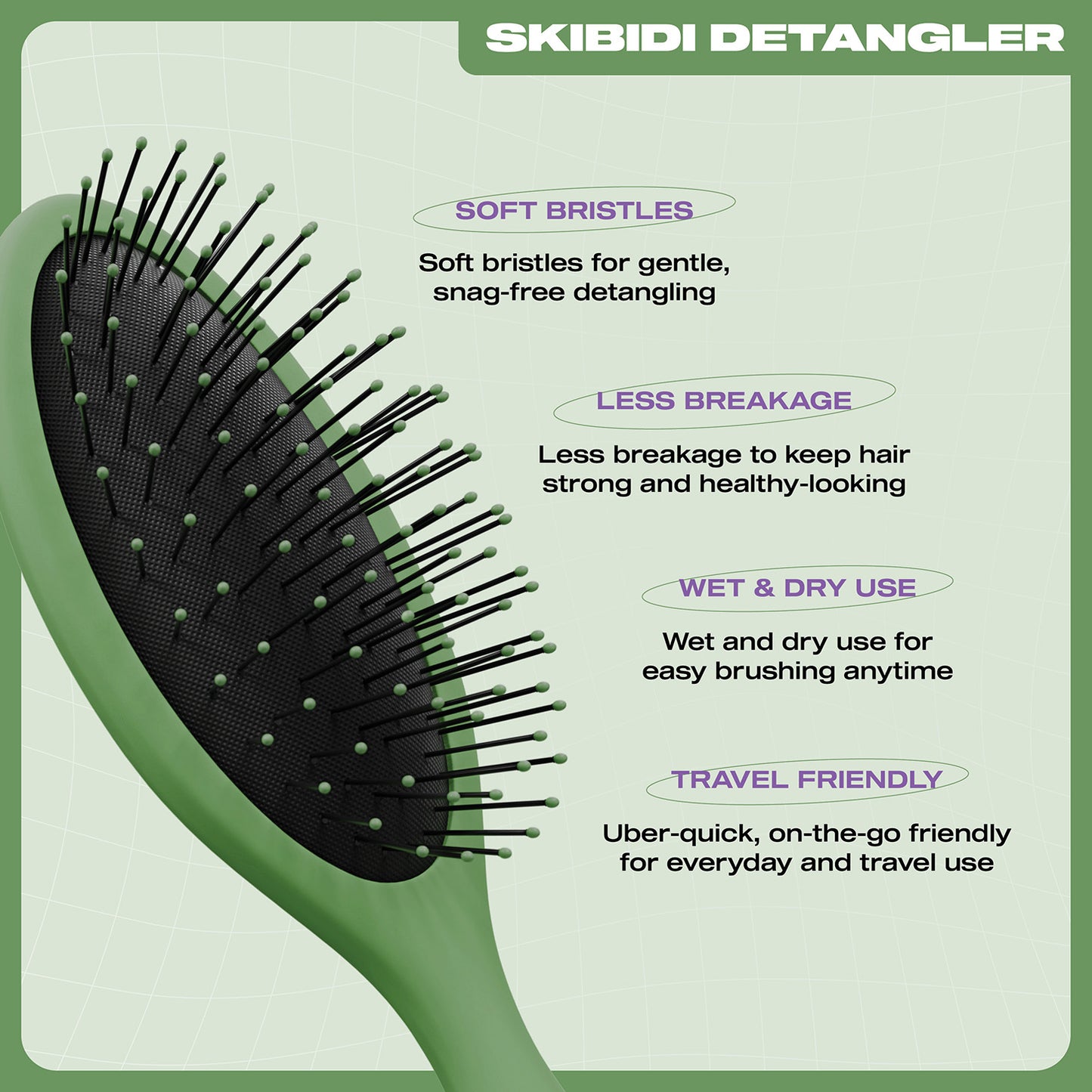 E18HTEEN Skibidi Detangler Dark Mode Green
