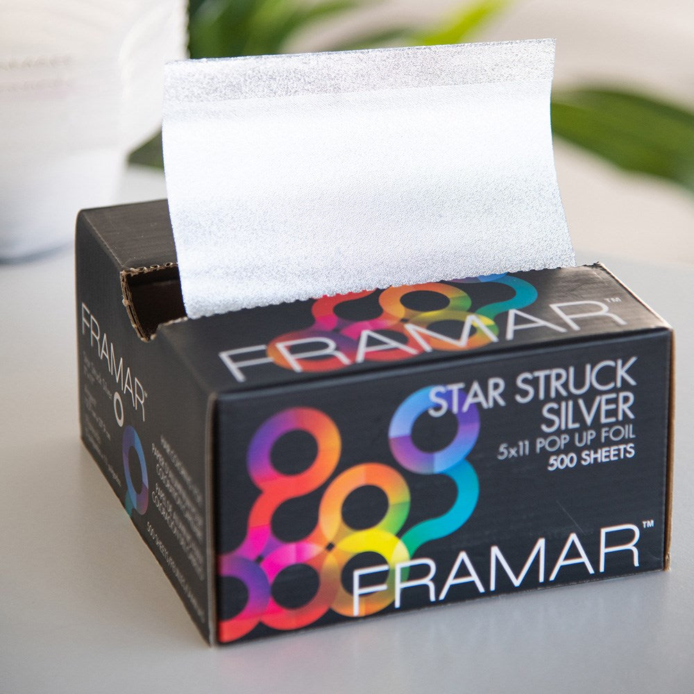 Framar Star Struck Silver Pop Up Foil 12.7cm x 27.9cm 500 Sheets