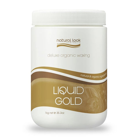 Natural Look Strip Wax Tub Deluxe Organic Gold 1Kg