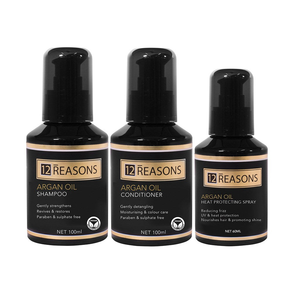 12 Reasons 3pc Travel Set - Argan Oil 60ml