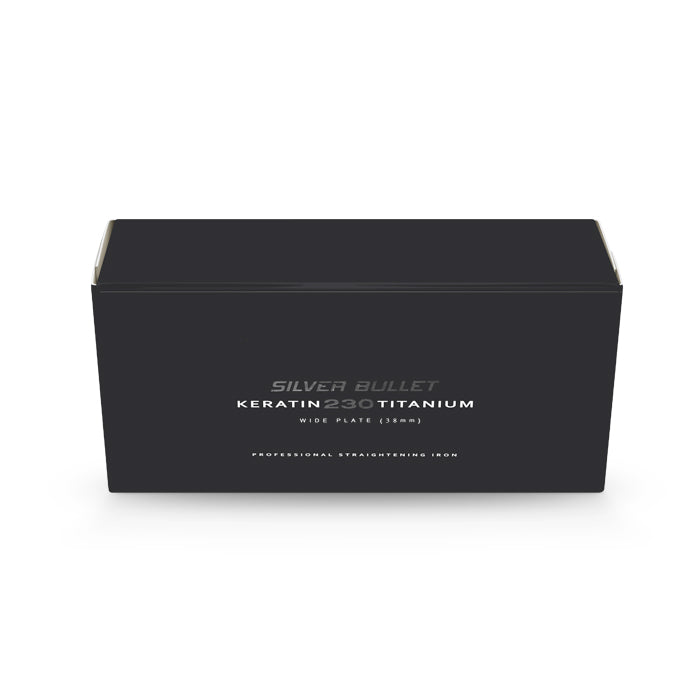 Silver Bullet Keratin 230 Silver Titanium Wide Plate Straightener 38mm