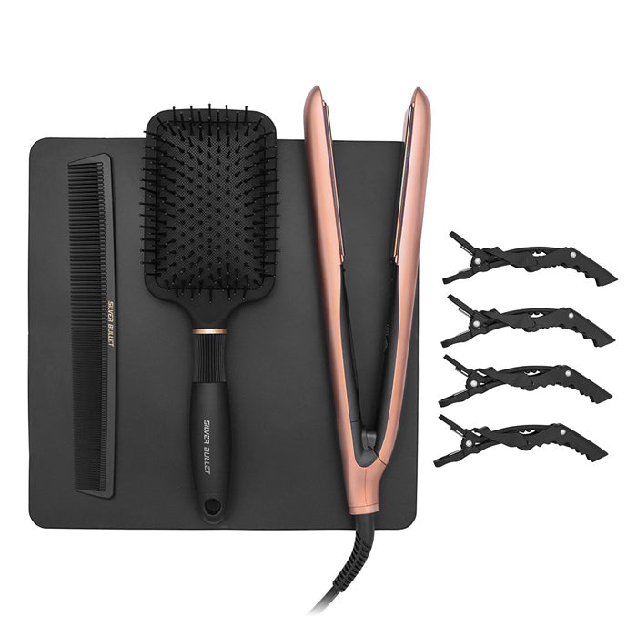 Silver Bullet Titanium 230 Supernova Rose Gold Straightener 25mm