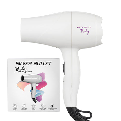 Silver Bullet Metallic Baby Dryer 1200W - White