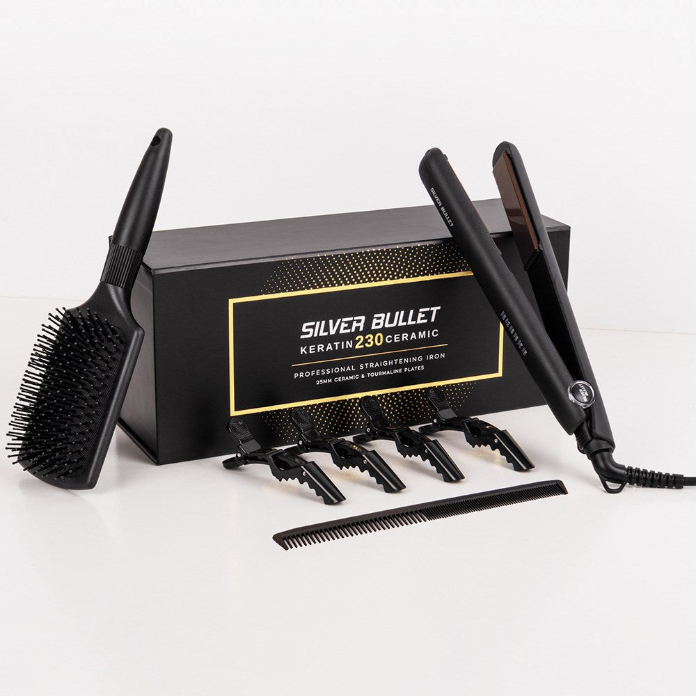 Silver Bullet Keratin 230 Ceramic & Tourmaline Straightener - 25mm