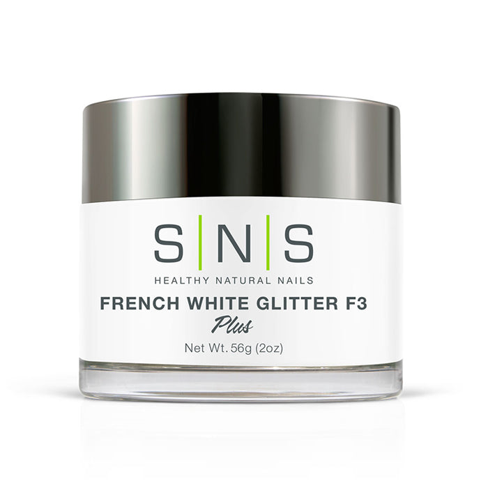 SNS French White Glitter F3 56g - 1