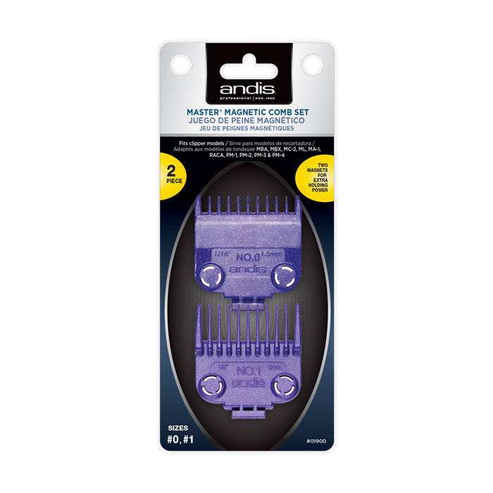 ANDIS Master Magnetic Comb Set Dual Pack 0 & 1