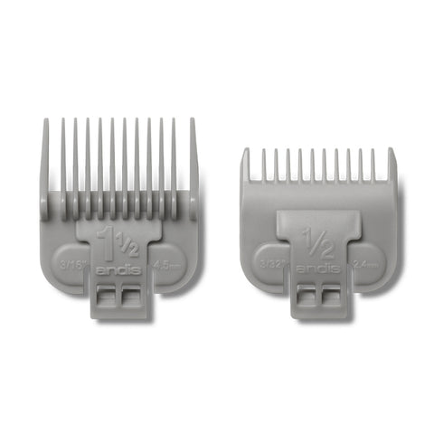 ANDIS Snap-On Blade Attachment Comb Set 0.5 & 1.5 2Pcs