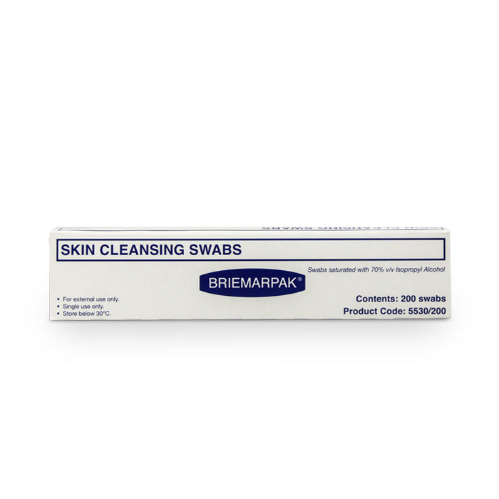 Briemarpak Skin Cleansing Swab 70% Iso Alcohol 200Pcs
