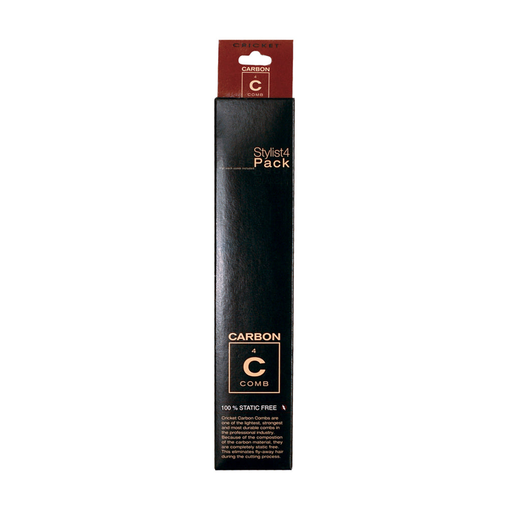 Cricket Carbon Comb Stylist 4pc Pack - 1 of each style