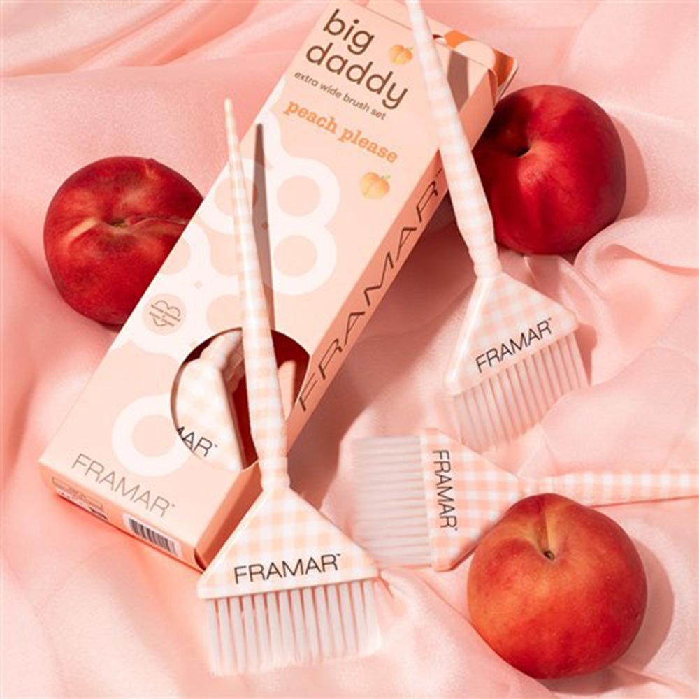 Framar Peach Please Big Daddy Colour Brush Set 3 Pack