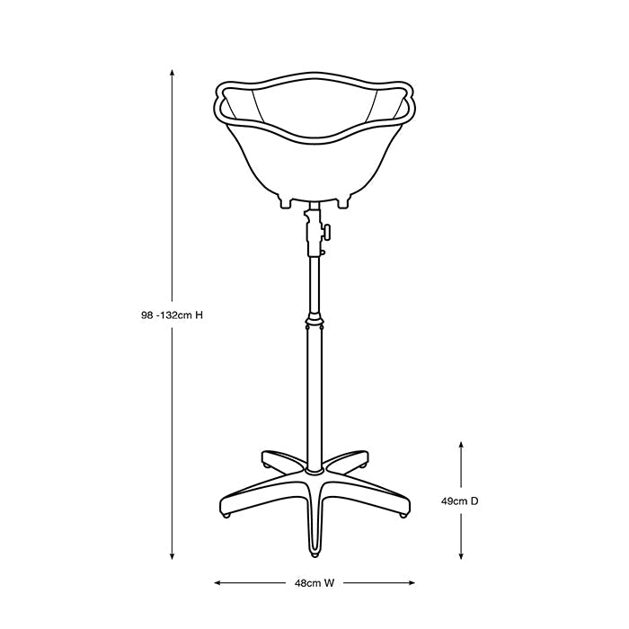 Glammar Portable Italian Basin Black