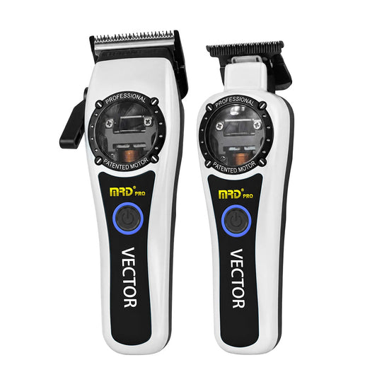 MRD Pro Vector Clipper & Trimmer Duo - Metallic White