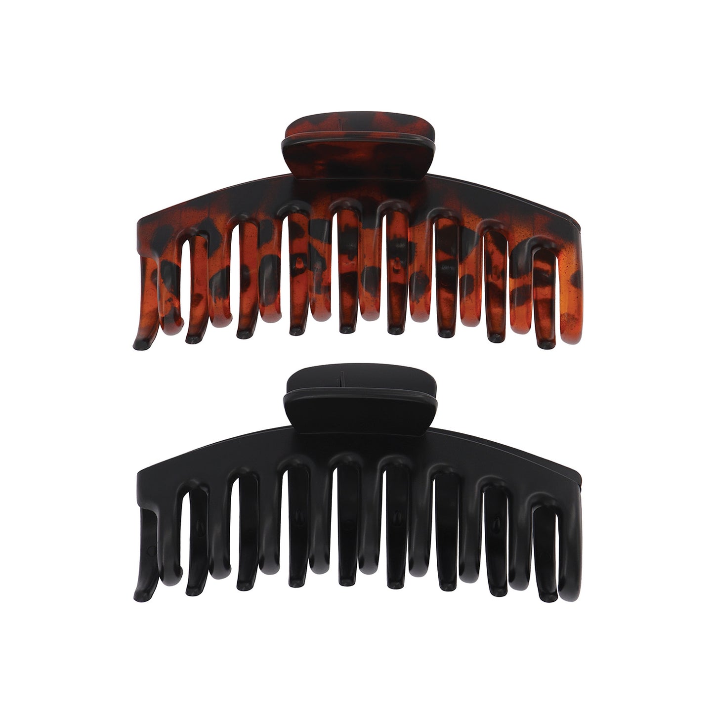 Hey Stacey Classic Claw Clips 2Pcs - Black & Tortoise