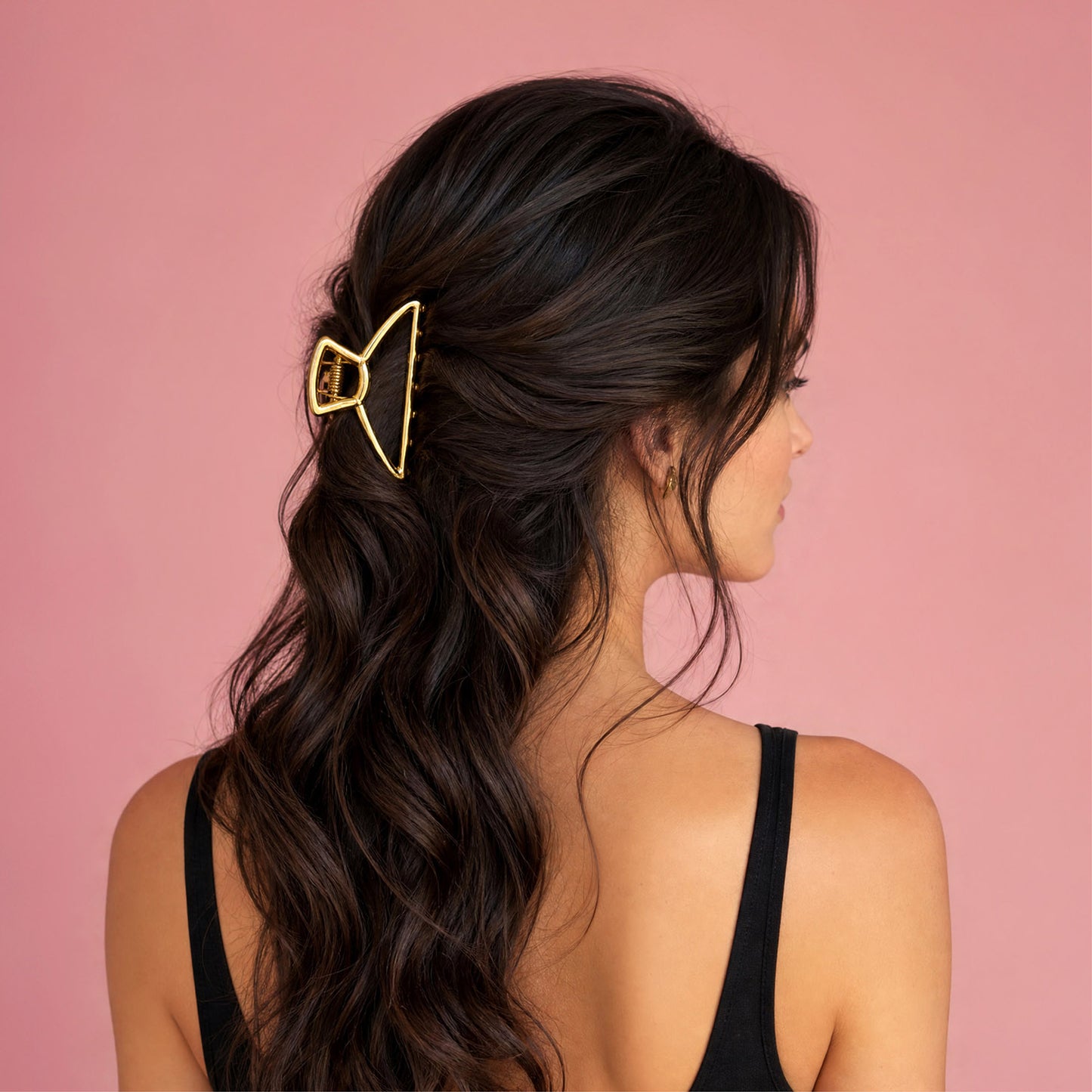 Hey Stacey Petite Metal Claw Clips 2Pcs - Gold