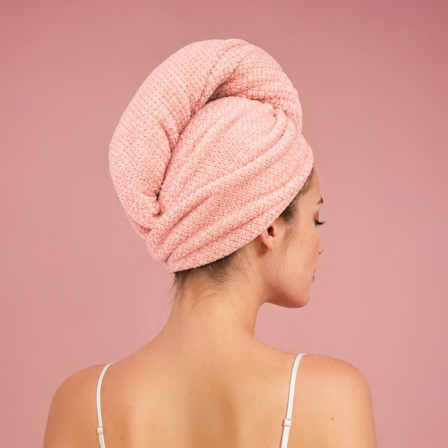 Hey Stacey Microfibre Hair Towel - Blush Pink