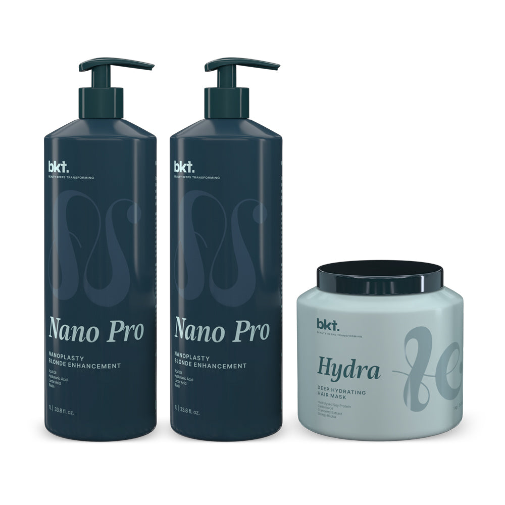 BKT Nanoplasty Blonde + Hydrate Kit 3