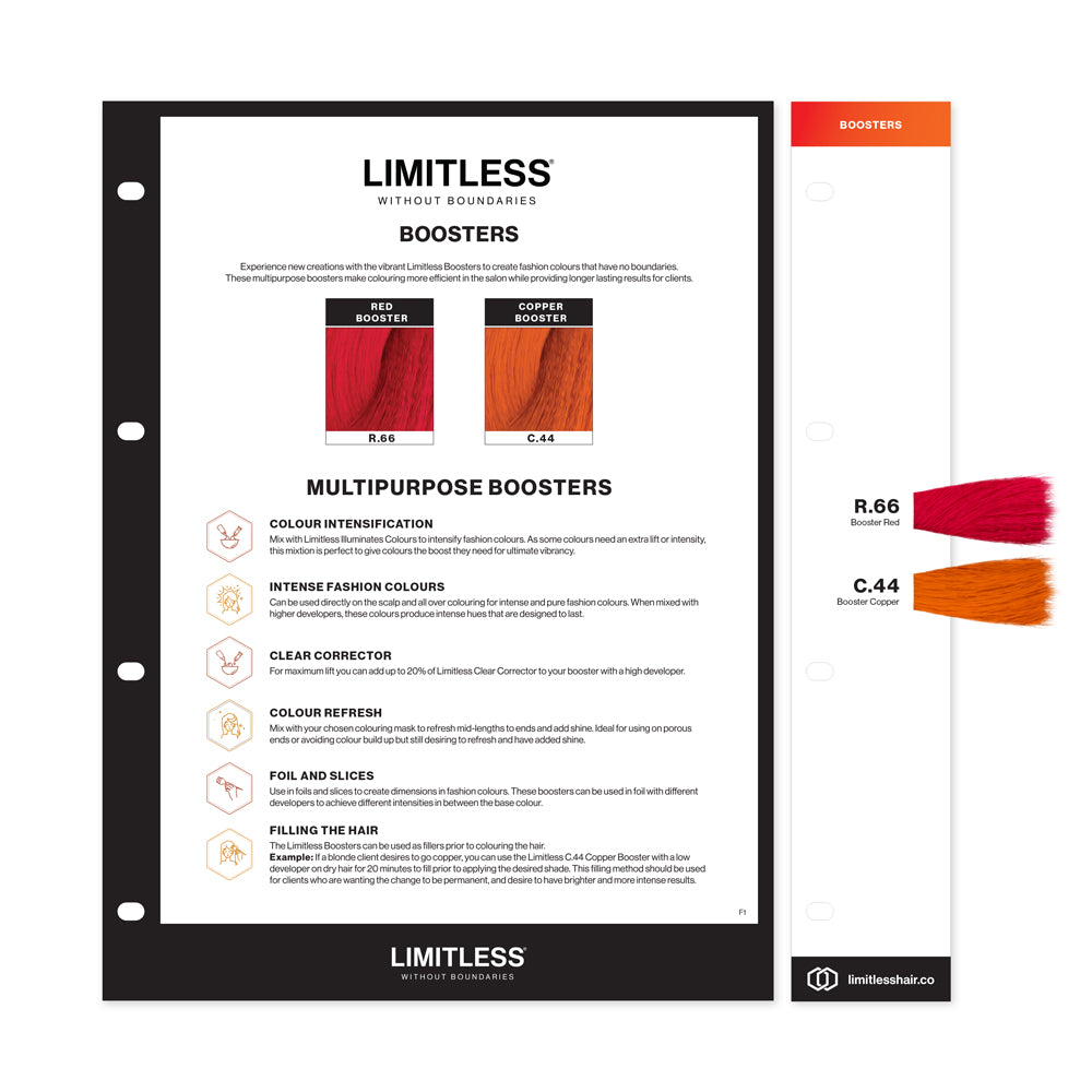 Limitless Professional Illuminates Colour Chart Booster Insert