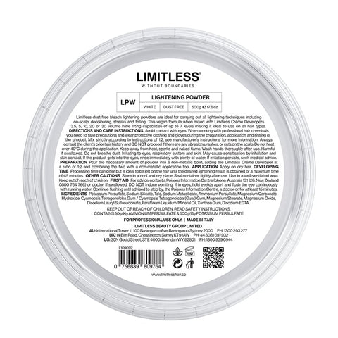 Limitless Lightening Powder White Tub 500g