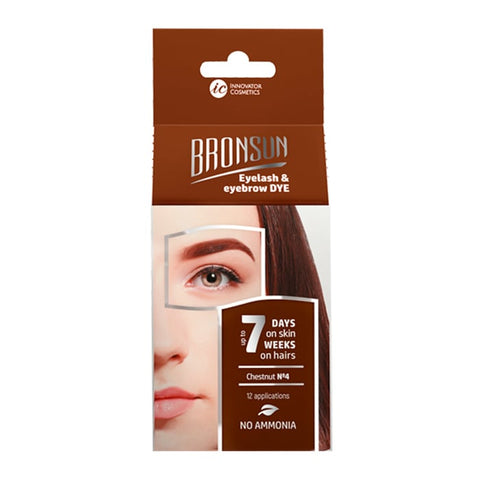 Bronsun Eyelash and Eyebrow Dye Trial Kit Chestnut #4