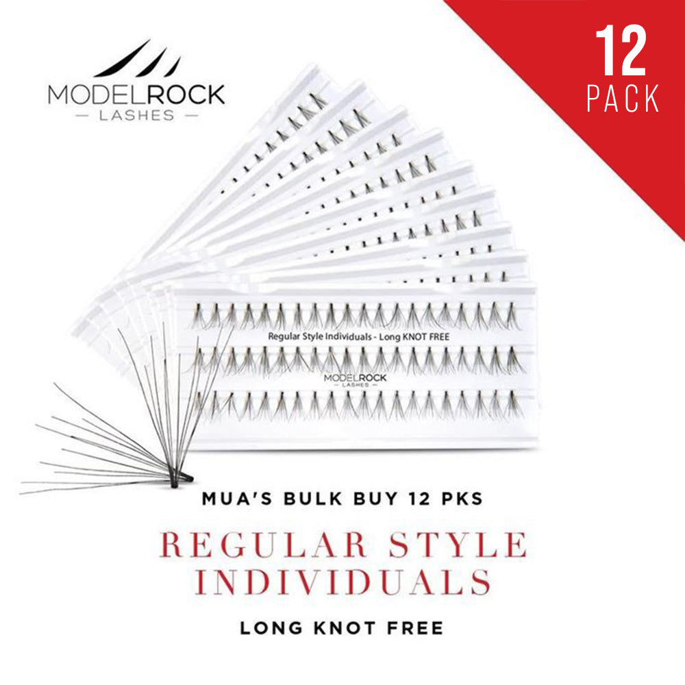 Modelrock Regular Style Individuals LONG Knot Free 12mm Bulk Buy 12Pk