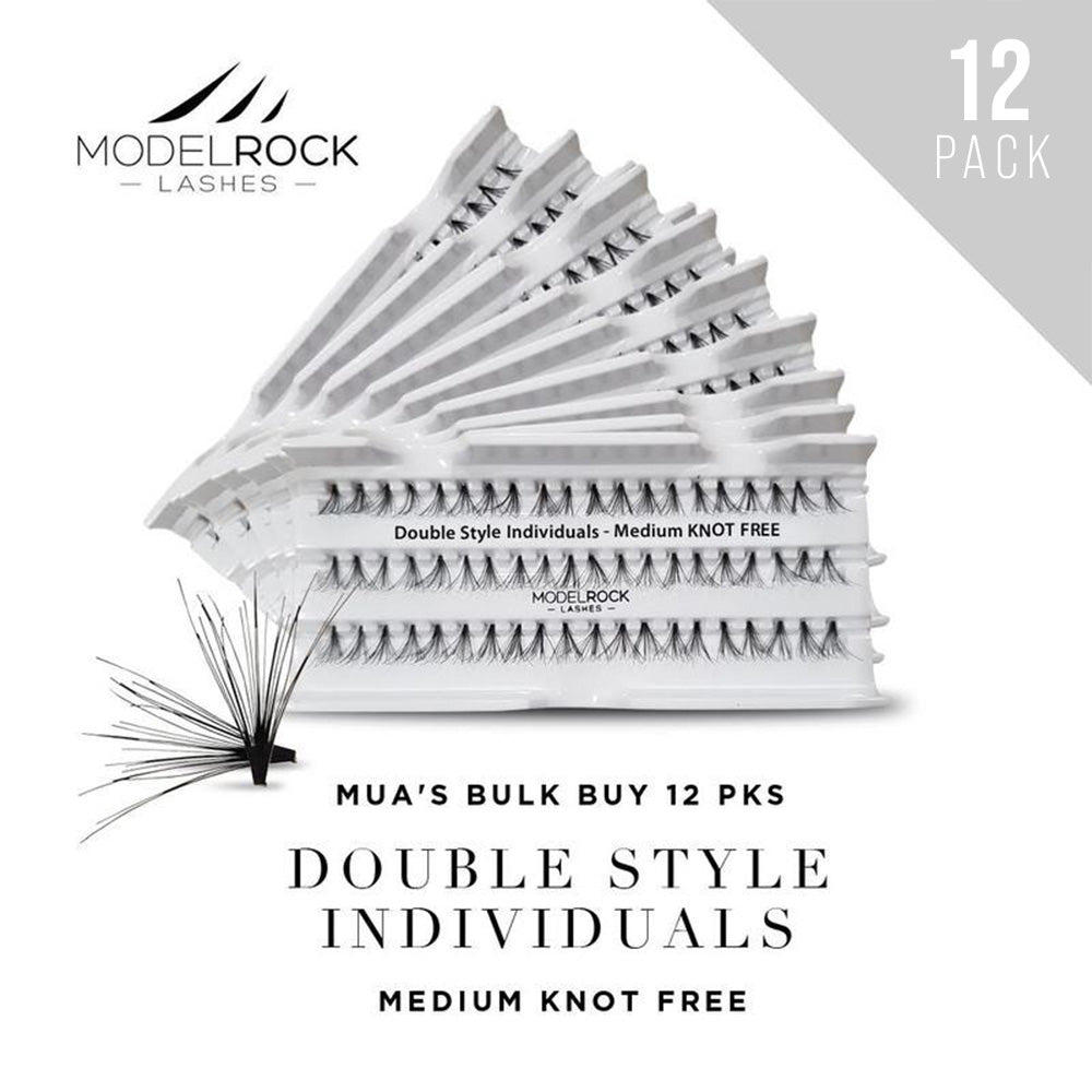 Modelrock Double Style Individuals MEDIUM Knot Free 10mm Bulk Buy 12Pk