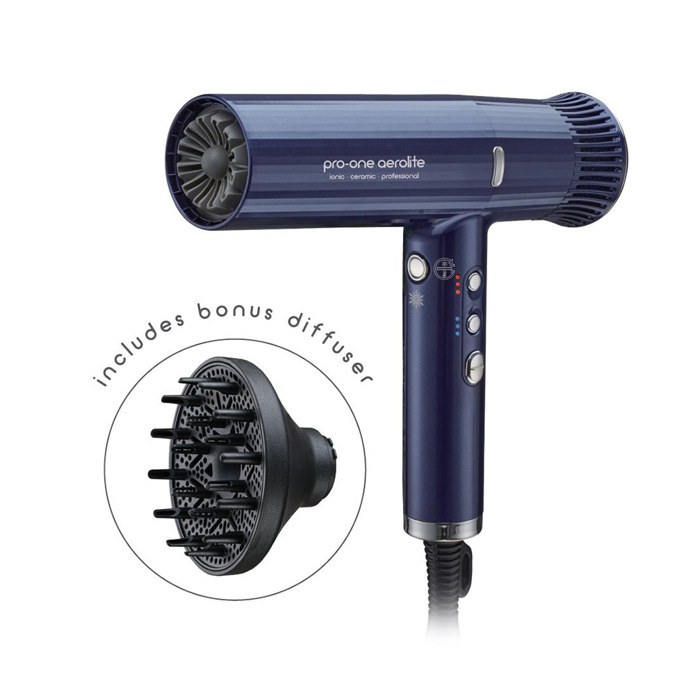 Pro-One AEROLITE Hairdryer - Blue Sapphire