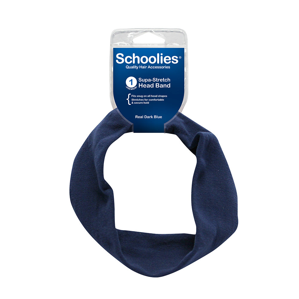 Schoolies #SC231 Headband Real Dark Blue 1pc