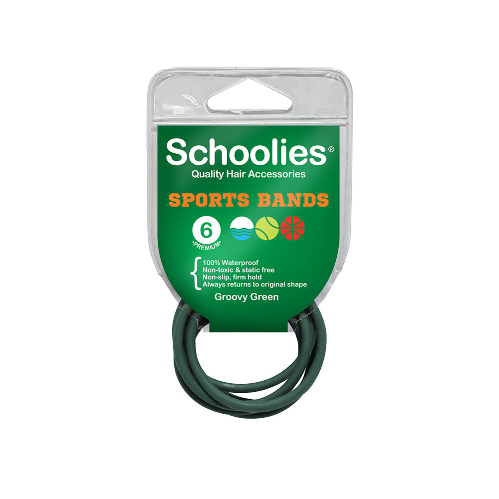 Schoolies #SC485 Sports Bands Groovy Green 6pc