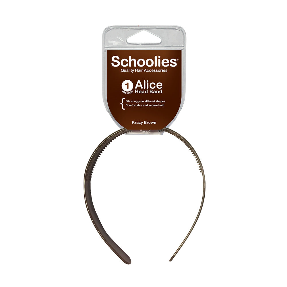 Schoolies #SC507 Alice Head Band Krazy Brown