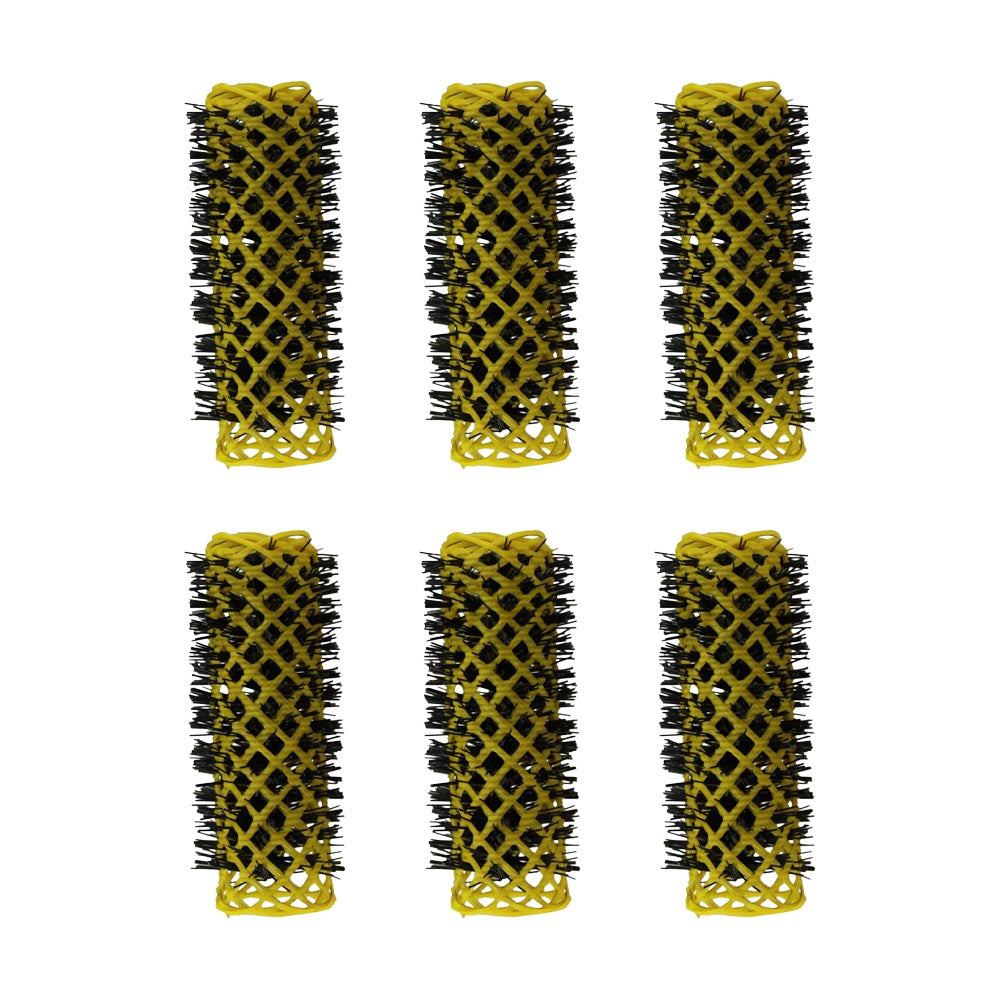 Hi Lift Original Swiss Brush Rollers 20mm Yellow 6Pk
