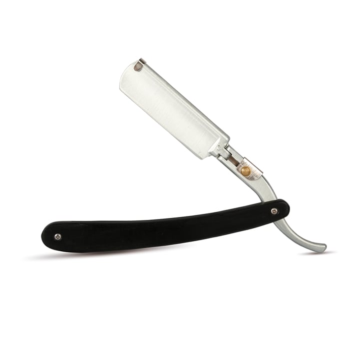 Barber Man Shaving Razor 2 Black Wood  Silver 