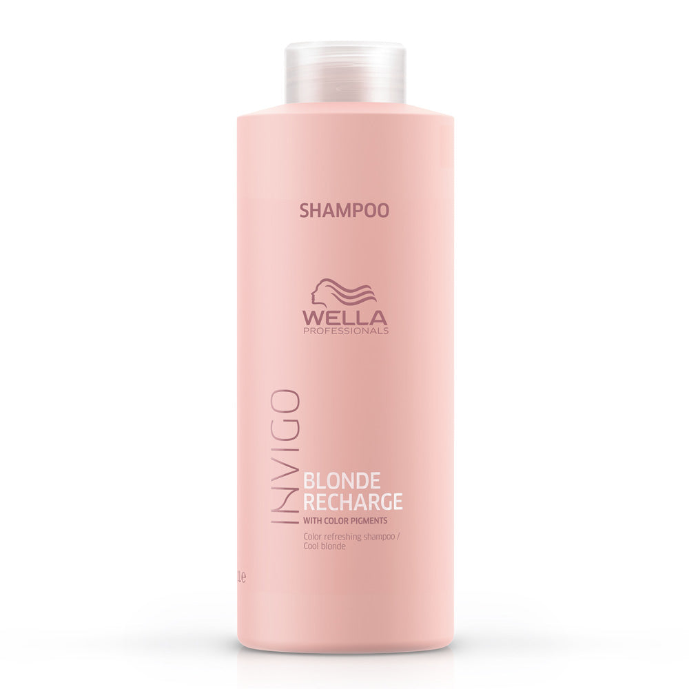 Wella Professionals Invigo Blonde Recharge Cool Blonde Color Refreshing Shampoo 1000ml