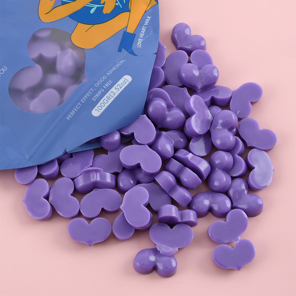 WaxKiss Love Heart Hot Wax Lavender 100g