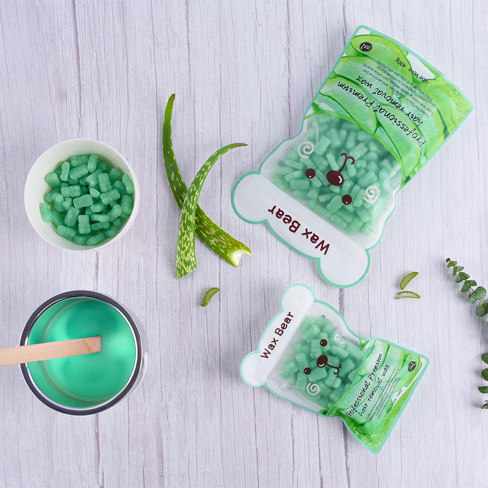 WaxKiss Bear Hot Wax Aloe Vera 400g