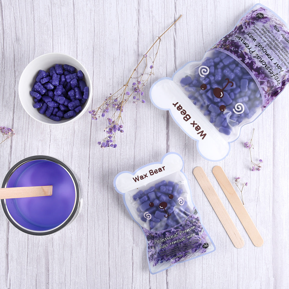 WaxKiss Bear Hot Wax Lavender 400g
