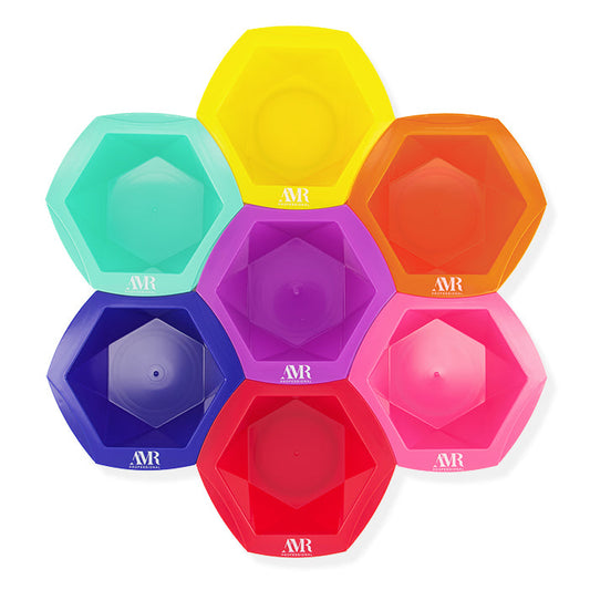 AMR Professional Connecting Tint Bowl 7Pc Set Large Rainbow