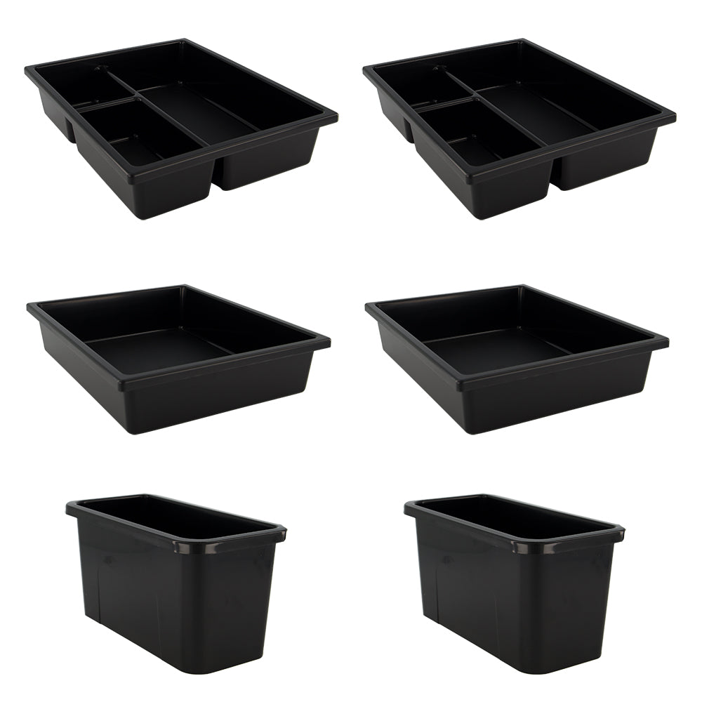 Beauty Supply Co. 5 Drawers Trolley Black