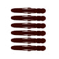 Crocodile Clips Matte Brown 6Pk