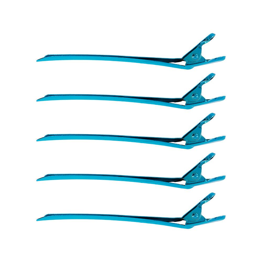 Duckbill Long Clips Blue 5Pk