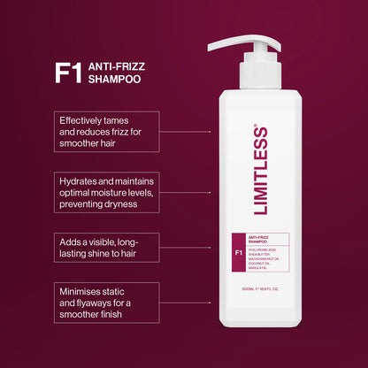 Limitless F1 Anti-Frizz Shampoo 500ml