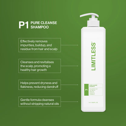 Limitless P1 Pure Cleanse Shampoo 1L