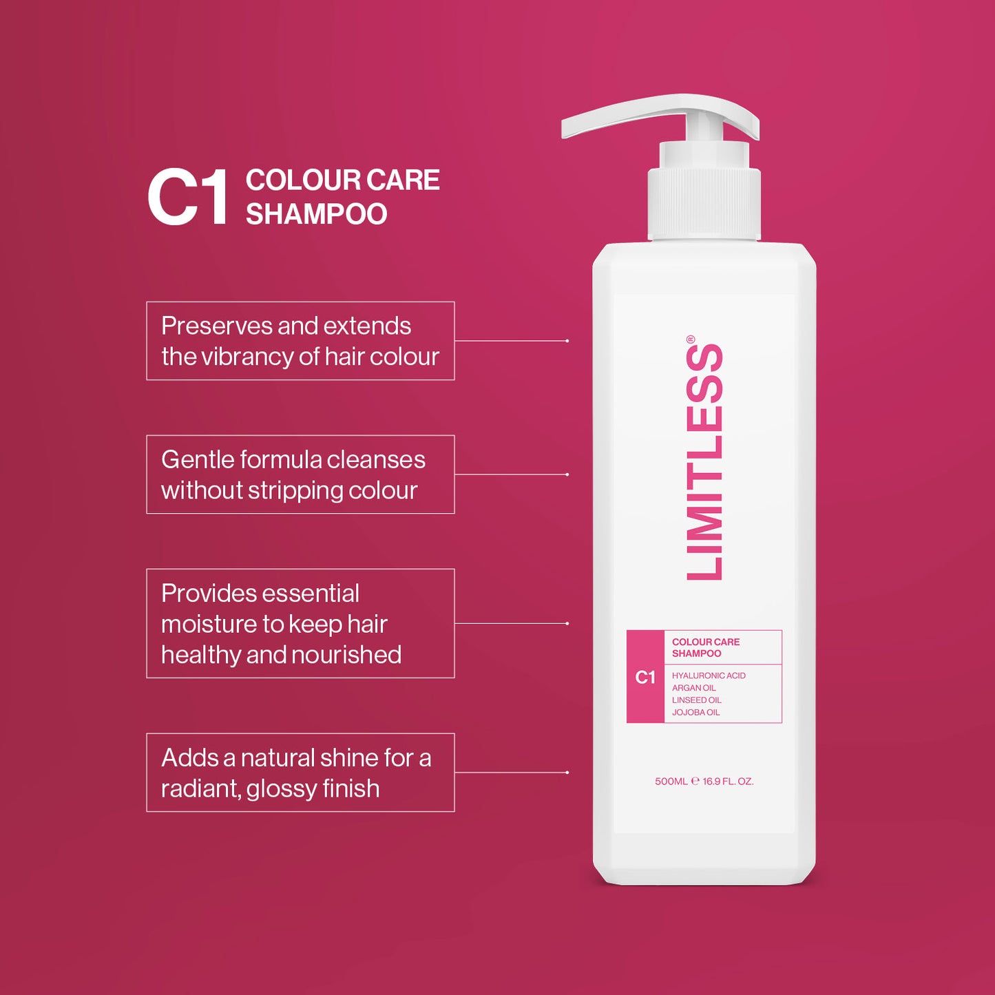 Limitless C1 Colour Care Shampoo 500ml