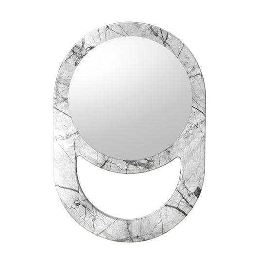 (DISCONTINUED) Glammar Unbreakable Salon Mirror White Marble