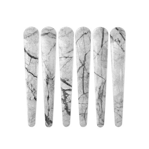 Sectioning Clips White Marble