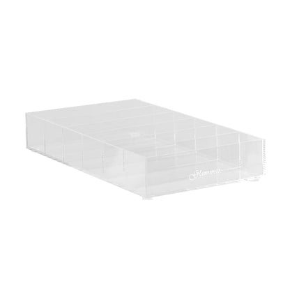 Glammar Acrylic Makeup Powder Organiser 6 Slots Clear